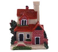 ISTOVO Cute Mini Resin House Miniature House Fairy Garden Landscape Home Garden Decoration Resin Crafts 4 Styles Color Random