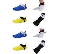 ISTOVO de 8 Pares de No Show de Cinco Dedos Deportivos de AlgodóN para Correr