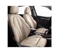 ISTOVO Fundas Asientos Coche Cuero para Mercedes GLC X253 SUV 2015+, Custom Impermeables Transpirable Juegos de Cubreasientos Auto Proteger Accesorios,C/Beige