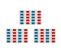 ISTOVO Gafas 3D,30 Pares Lentes Estéreo Papel Rojo Y para Películas Set Anaglifo de Papel Gafas 3D