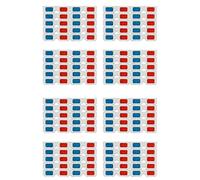 ISTOVO Gafas 3D,80x Lentes Estéreo Papel Rojo y para Películas Set Anaglifo de Papel Gafas 3D