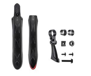 ISTOVO Guardabarros para Bicicletas de 26 A 27,5 Pulgadas, Universales, Reflectantes, con Faldón para Seguridad.