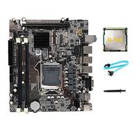 ISTOVO H55 placa base de ordenador placa base de ordenador de escritorio LGA1156 admite procesadores I3 530 i5 Serie 760 memoria DDR3 placa base + procesador I3 540 cable + grasa térmica