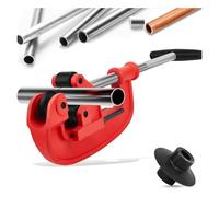 ISTOVO Herramienta Cortadora de Tubos de 1 A 3 Pulgadas con Cuchilla Adicional - Herramienta Cortadora de Tubos Profesional - Cortadora de Tubos Rígida y Afilada para Tubos Galvanizados,
