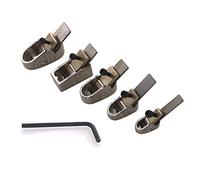 ISTOVO Herramienta de cepillado para el pulgar para violín herramienta para hacer violín con llave ajustable, herramienta de cepillado de dedos de cobre para piano, plata