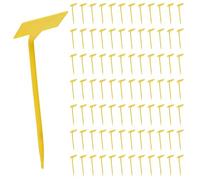 ISTOVO Herramientas de Plantación de Jardines 250 Unids Bonsai de Plástico Etiquetas de Plantas Etiquetas de Jardín Tipo T Hacia Arriba Marcadores Vivero Hacia Arriba Amarillo