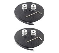 ISTOVO Hot 3D Printer Parts Accesorio 4Pcs 16 Dientes 16 Dientes Timing Alumium Polea Diametro 5 mm 6 mm con 2 Metros 2 M 6 mm Belt