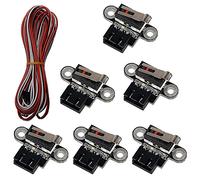 ISTOVO Interruptor de Impresora 3D de 6 Piezas MóDulo de Interruptor de LíMite MecáNico Mini Interruptores Finales con Cable de 1 M y 3 para Piezas de Impresoras 3D