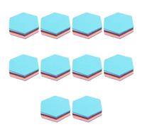 ISTOVO Juego de 60 Tableros de Pasador de Fieltro Hexagonal Boletin Autoadhesivo Memo Photo Cork Boards Espuma Azulejos Decorativos de Pared con 60 Chinchetas 5.5 X 5 X 0.2 Pulgadas