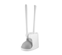 ISTOVO Juego de Desatascador y Escobilla para Inodoro 2 en 1 con Soporte para Herramientas de Limpieza de Baño Combinado con Soporte A