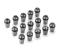 ISTOVO Juego de Pinzas de Resorte de PrecisióN ER11 de 15 Piezas para Herramienta de Mandril de Torno de Fresado de Grabado CNC 1.0Mm-7.0Mm y 1/4 Pulgada 1/8 Pulgada