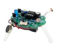 ISTOVO Kit de Bricolaje para Soldar con Luz de Respiración LED, Robot Intermitente de Luciérnaga Simulada, Sensor Fotosensible, Pieza de Robot Móvil, Kit de Bricolaje