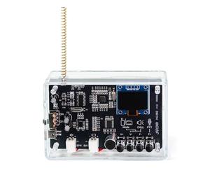 ISTOVO Kit Electrónico de Walkie-Talkie DIY con Radio FM, Frecuencia Ajustable de 409,85 MHz, Pantalla OLED de 87-108 MHz, Kit de Soldadura DIY.