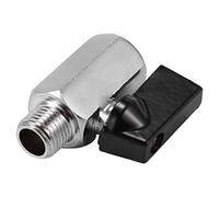 ISTOVO LatóN Cromado Roscas de VáLvula de Bola de 1/4 Pulgada. Manguera de Compresor de Aire Macho una Hembra