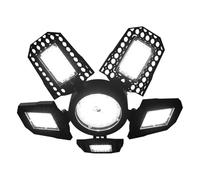 ISTOVO Luz LED para Garaje, Luces LED Deformables para Techo de Garaje con 5 Paneles Ajustables, Luces LED para Taller E27 de 3000 y 30 W