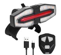 ISTOVO Luz Trasera Intermitente para Patinete Eléctrico, Recargable por USB y con Control Remoto, LED.