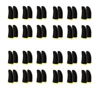 ISTOVO Mangas de Dedo de Fibra de Carbono de 18 Pines para Juegos Móviles Mangas de Dedo de Pantalla (48 Piezas)