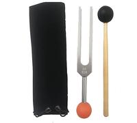 ISTOVO MI528 Camerton de aleación de aluminio 528 Hz con base de cuentas para el tratamiento del chakra, terapia de sonido, alivio del estrés