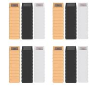 ISTOVO Mini Caja de Papel de 120 Piezas con Ventana, Caja de Embalaje para Regalo Caja de Regalo para JabóN PanaderíA Dulces (Negro, MarróN,)