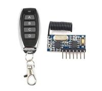 ISTOVO Módulo Transmisor y Receptor de Control Remoto Inalámbrico de 433 MHz, Interruptor de Control de Salida de 4 Canales para Proyectos de Bricolaje