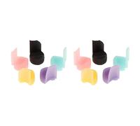 ISTOVO Paquete de 10 Clarinete de Silicona Suave Oboe Cojín de Descanso para El Pulgar Protector de Pulgar para Instrumento de Viento de Madera 5 Colores