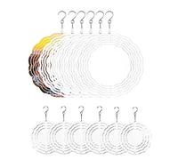 ISTOVO Paquete de 12 molinillos de viento de sublimación de 8/3 pulgadas, para decoración de jardín interior y exterior