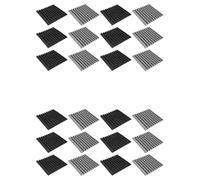 ISTOVO Paquete de 24 Paneles AcúSticos Autoadhesivos, Paneles de Espuma Insonorizados de 12X12X1 Pulgadas, Paneles de Pared Insonorizados Studio