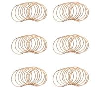 ISTOVO Paquete de 60 Anillos de Metal Dorados de 3 Pulgadas para Atrapasueños Y Aros de Macramé para Atrapasueños Y Manualidades