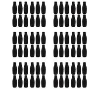 ISTOVO Paquete de 72 fundas para botellas de cerveza para mantener la bebida fría, con cremallera, de neopreno, aisladas, color negro