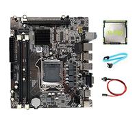 ISTOVO Placa base H55 LGA1156 admite procesador I3 530 I5 760 serie DDR3 piezas de repuesto de memoria para placa base I3 550 CPU cable + cable interruptor