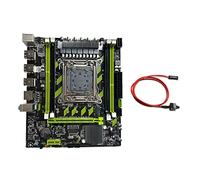 ISTOVO Placa base para juegos de PC, placa base + cable de interruptor LGA2011 4XDDR3 RECC RAM Ranura M.2 NVME PCIE X16 6XUSB2.0 SATA3.0 Servidor Placa base
