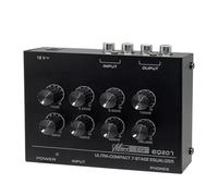 ISTOVO Preamplificador EQ207 Ecualizadores de 7 Bandas Modificadores de Sonido Entrada de Alimentación DC12V Mezclador de Audio Enchufe UE