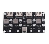 ISTOVO QC3.0 QC2.0 Placa de Cargador RáPido USB Puerto 4XUSB Convertidor DC-DC DC12V-30V a DC 3-12V MóDulo de Circuito de Carga