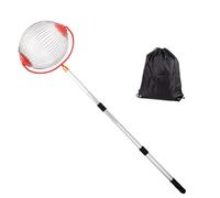 ISTOVO Recolector de Nueces para Jardín, Tambor de Acero Inoxidable, Apto para Recolección de Desechos de Manzanas, Bellotas, Piñas y Nueces, Bola Pequeña