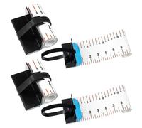 ISTOVO Regla de Pesca de 47 Pulgadas, 2 Unidades, Cinta Métrica para, Impermeable, Portátil, Enrollable, Plegable, con Tabla de