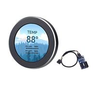 ISTOVO Segunda Pantalla IPS 2.1 480X480 USB Circular Pantalla LCD con CPU GPU RAM HDD Monitoreo Negro