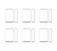 ISTOVO Sensor de puerta inalámbrico TTLOCK de 6 x 2,4 GHz, detección de contacto de puerta, estado de apertura y cierre, funciona con cerraduras inteligentes de la aplicación TTLOCK