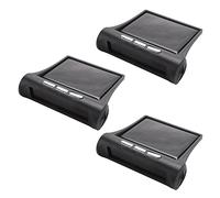 ISTOVO Sistema de monitoreo de alarma de presión de neumáticos de coche, 3 unidades, 4 alarmas automáticas externas, advertencia de temperatura de los neumáticos