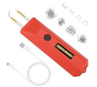 ISTOVO Soldador de Mano Inalámbrico, Máquina de Soldadura de Plástico para Plástico, Nailon, Máquina de Reparación de PE, Herramientas de Reparación de Parachoques de Coche, Rojo