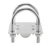 ISTOVO Soporte de Abrazadera de MáStil de Antena con Pernos en U Panel de Abrazadera Antioxidante Hardware de Montaje de TuberíA para Antena Lora Exterior de Helio