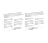 ISTOVO Soporte de pared para discos, paquete de 16 estantes de vinilo de acrílico, soporte para álbum que muestra tu libro diario de LP