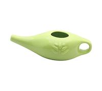 ISTOVO Tarro limpiador nasal de cerámica Neti de 250 ml Tarro de tubo de fuga duradero para narices nasales mojadas HOMBRES Y Mujeres, Verde