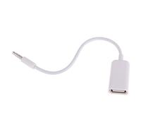 ISTOVO USB Hembra a AUX 3.5mm Macho Clavija Enchufe Cable de Datos Adaptador de conversor de Audio