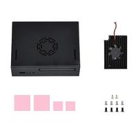 ISTOVO VisionFive2 carcasa metálica especial con ventilador de refrigeración carcasa de ordenador mini, de protección IP30 múltiples interfaces fáciles de usar
