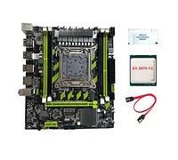 ISTOVO X79G LGA2011 CPU para juegos + procesador E5 2670 V2 Grasa térmica + Cable 4XDDR3 RAM Ranura M.2 NVME PCIE X16 USB2.0 SATA3.0