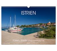 Istrien - Küsten, Städte und Inselträume (Wandkalender 2027 DIN A3 quer), CALVEN