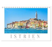 Istrien - Piran ¿ Novigrad ¿ Rovinj ¿ Pula (Tischkalender 2026 DIN A5 quer), CALVENDO Monatskalender: Impressionen des kroatischen und slowenischen Teiles Istriens.