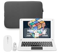 iSTYLE - Ordenador portátil Mini portátil, 2 GB RAM 64 GB Storage, Quad Core CPU, USB 3.0, WiFi, HDMI, BT, soporta 1T TF-Card Ordenador portátil Netbook(Color Rosa y Teclado inglés)