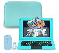 iSTYLE - Ordenador portátil Mini portátil, 2 GB RAM 64 GB Storage, Quad Core CPU, USB 3.0, WiFi, HDMI, BT, soporta 1T TF-Card Ordenador portátil Netbook(Color Rosa y Teclado inglés)