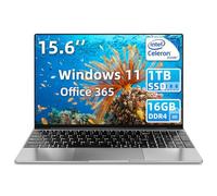 iSTYLE Portátil 15 Pulgadas Windows 11 Pro, Office 365, 16 GB RAM 1TB GB SSD Portátil, Intel Quad-Core hasta 2.9Ghz, Portátil con WiFi, BT, USB, HDMI, Teclado retroiluminado